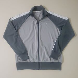 Nike Sportswear Women’s Gray Knit Dri-FIT Track Jacket